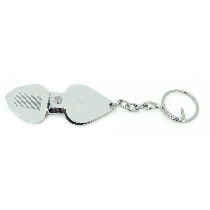 enamel heart-shaped nail clipper key chain